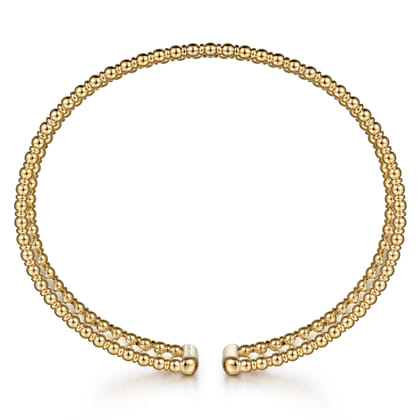 14K Yellow Gold Bujukan Cuff Bracelet