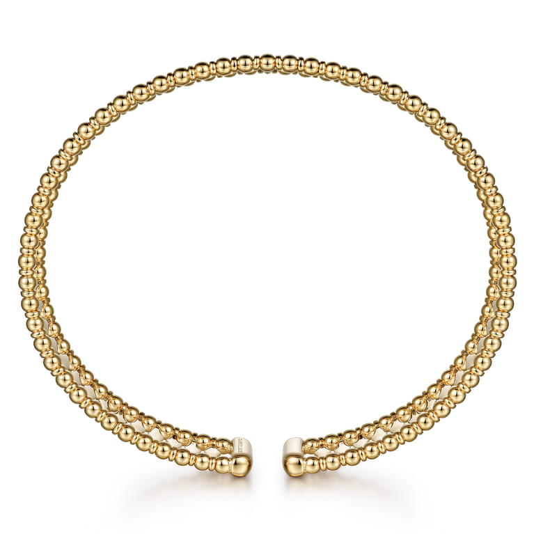 14K Yellow Gold Bujukan Cuff Bracelet - Shot 3