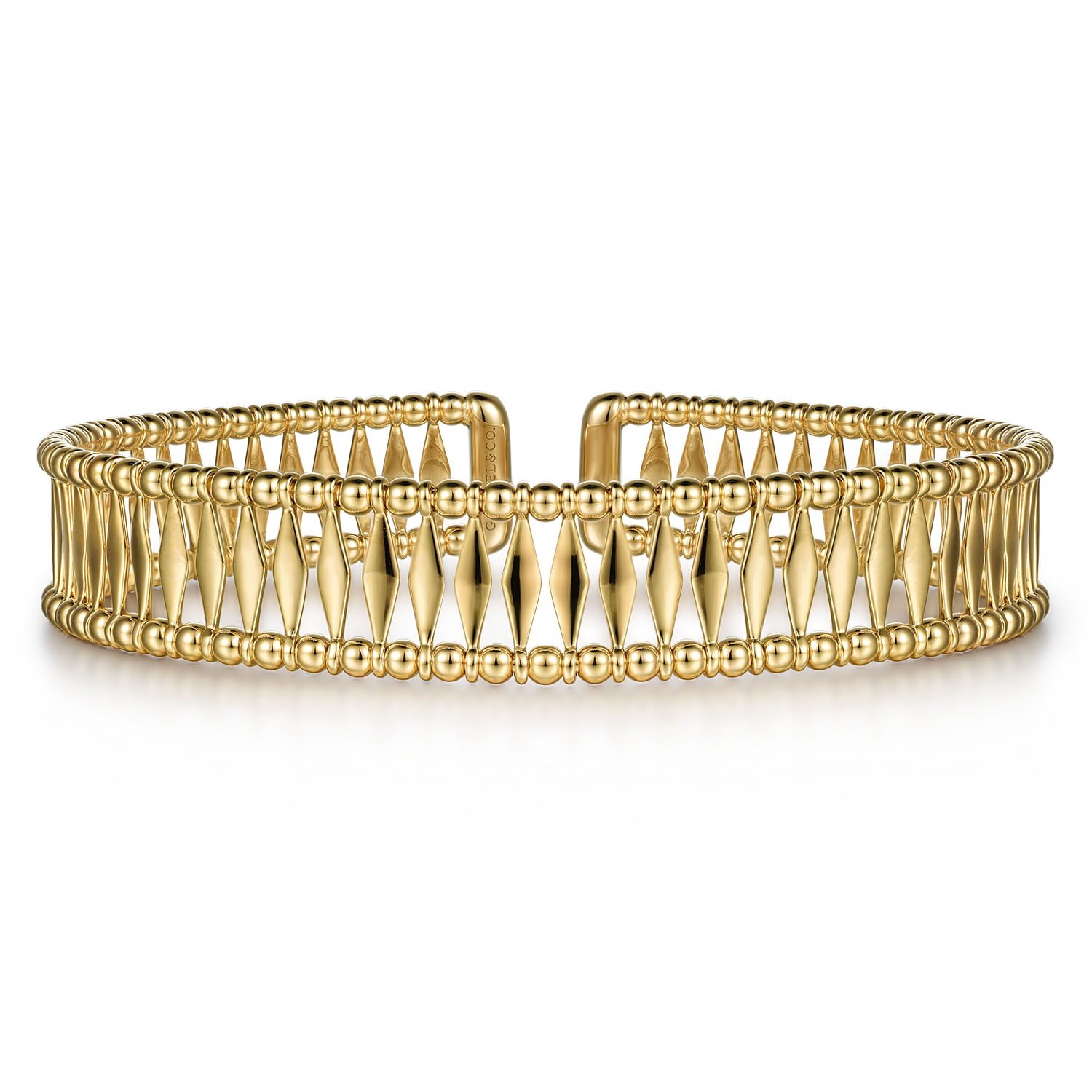 14K Yellow Gold Bujukan Cuff Bracelet