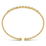 14K Yellow Gold Bujukan Diamond Bangle - 0.33 ct