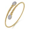 14K Yellow Gold Bujukan Diamond Bangle - 0.5 ct