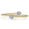 14K Yellow Gold Bujukan Diamond Bangle - 0.5 ct