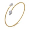 14K Yellow Gold Bujukan Diamond Bangle - 0.5 ct