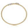 14K Yellow Gold Bujukan Diamond Bangle - 0.5 ct