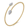 14K Yellow Gold Bujukan Diamond Bangle - 0.5 ct