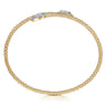 14K Yellow Gold Bujukan Diamond Bangle - 0.5 ct