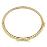14K Yellow Gold Bujukan Diamond Bangle - 0.73 ct