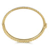 14K Yellow Gold Bujukan Diamond Bangle - 0.73 ct