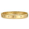 14K Yellow Gold Bujukan Diamond Bangle - 0.15 ct