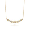14K Yellow Gold Bujukan Diamond Bar Necklace - 0.5 ct