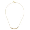 14K Yellow Gold Bujukan Diamond Bar Necklace - 0.5 ct