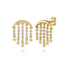 14K Yellow Gold Bujukan Diamond Chandelier Drop Earrings - 0.4 ct