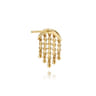 14K Yellow Gold Bujukan Diamond Chandelier Drop Earrings - 0.4 ct