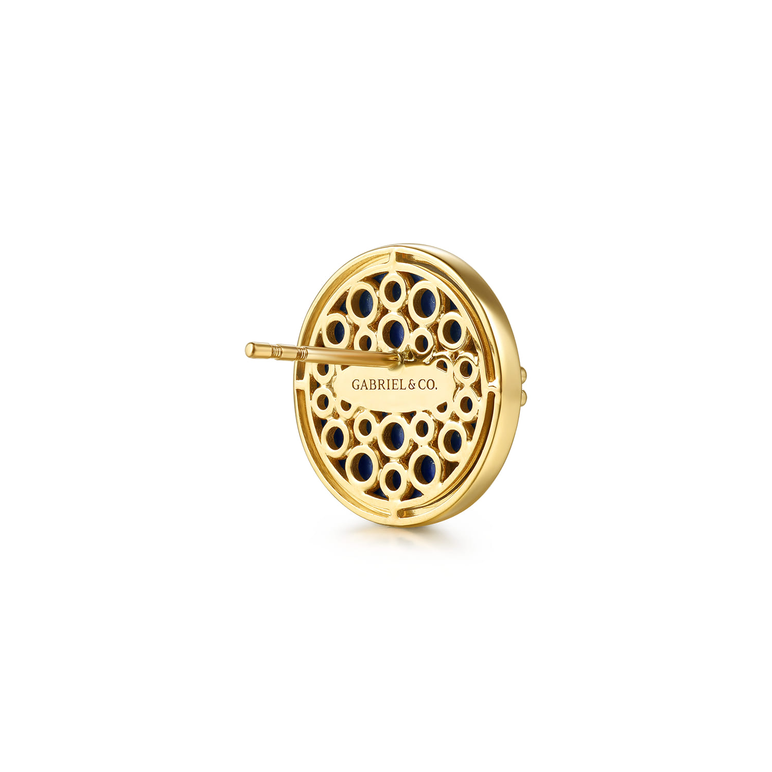 14K Yellow Gold Bujukan Diamond Clover Stud Earrings - 0.16 ct - Shot 2