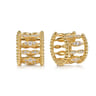 14K Yellow Gold Bujukan Diamond Huggie Earrings - 0.5 ct
