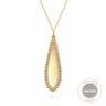14K Yellow Gold Bujukan Diamond Necklace - 0.35 ct