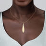 14K Yellow Gold Bujukan Diamond Necklace - 0.35 ct