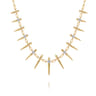 14K Yellow Gold Bujukan Diamond Spike Droplet Necklace - 0.25 ct