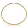 14K Yellow Gold Bujukan Diamond Spikes Split Bangle - 0.25 ct