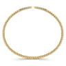14K Yellow Gold Bujukan Diamond Spikes Split Bangle - 0.25 ct