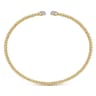 14K Yellow Gold Bujukan Diamond Split Bangle - 0.2 ct