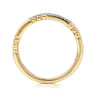 14K Yellow Gold Bujukan Diamond Stackable Ring - 0.07 ct