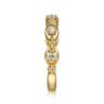 14K Yellow Gold Bujukan Diamond Stackable Ring - 0.13 ct