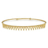 14K Yellow Gold Bujukan Drop Choker Necklace