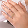 14K Yellow Gold Bujukan Emerald Stackable Ring