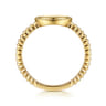14K Yellow Gold Bujukan Engravable Signet Ring