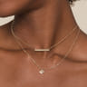 14K Yellow Gold Bujukan Evil Eye Pendant Necklace
