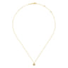 14K Yellow Gold Bujukan Floating Diamond Pendant Necklace - 0.05 ct