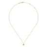 14K Yellow Gold Bujukan Flower Pendant Necklace
