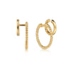 14K Yellow Gold Bujukan Hoop And Ear Cuffs