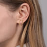 14K Yellow Gold Bujukan Hoop And Ear Cuffs