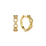 14K Yellow Gold Bujukan Huggie Earrings