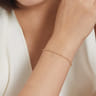 14K Yellow Gold Bujukan Initial A Bracelet