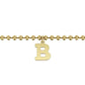 14K Yellow Gold Bujukan Initial B Bracelet