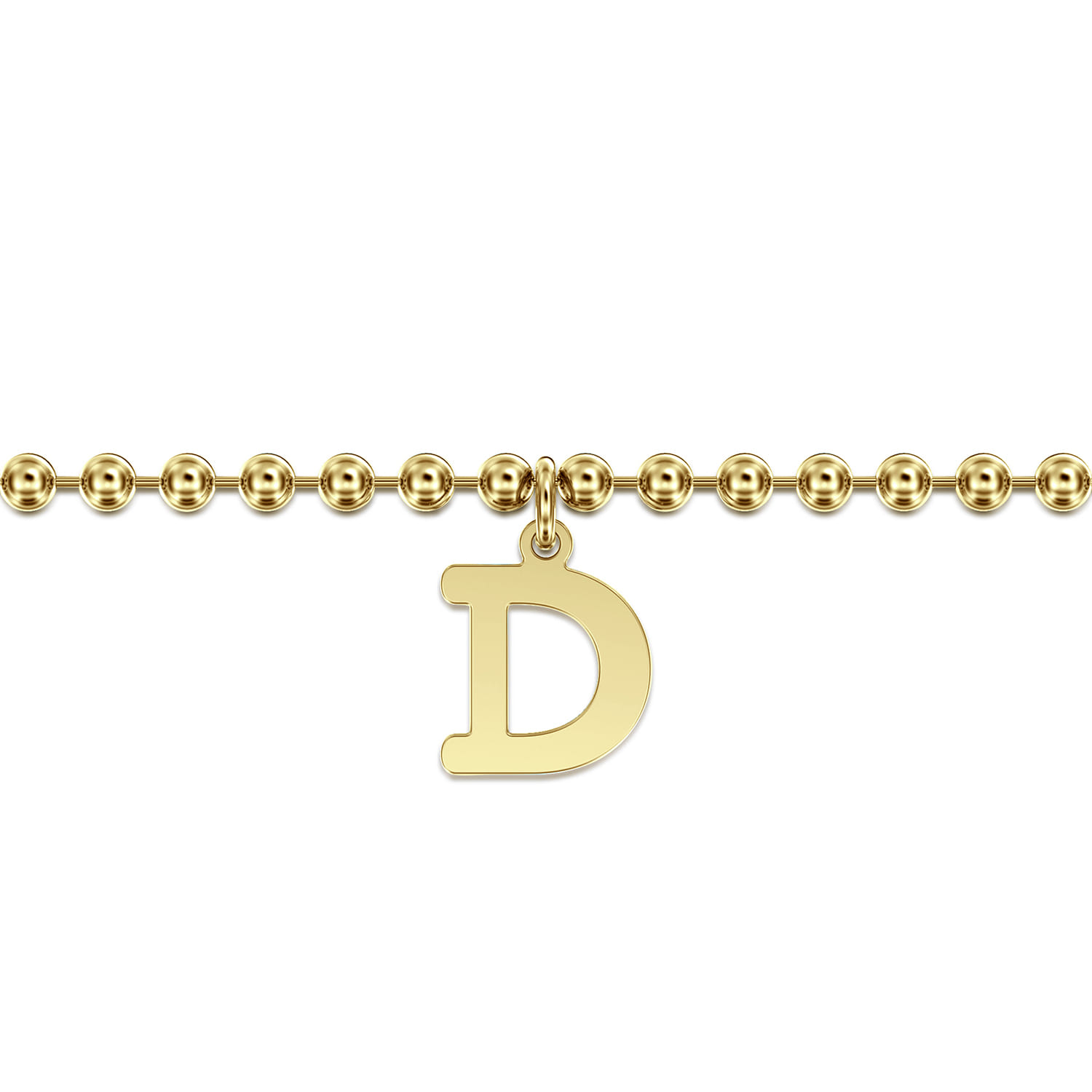14K Yellow Gold Bujukan Initial D Bracelet - Shot 2
