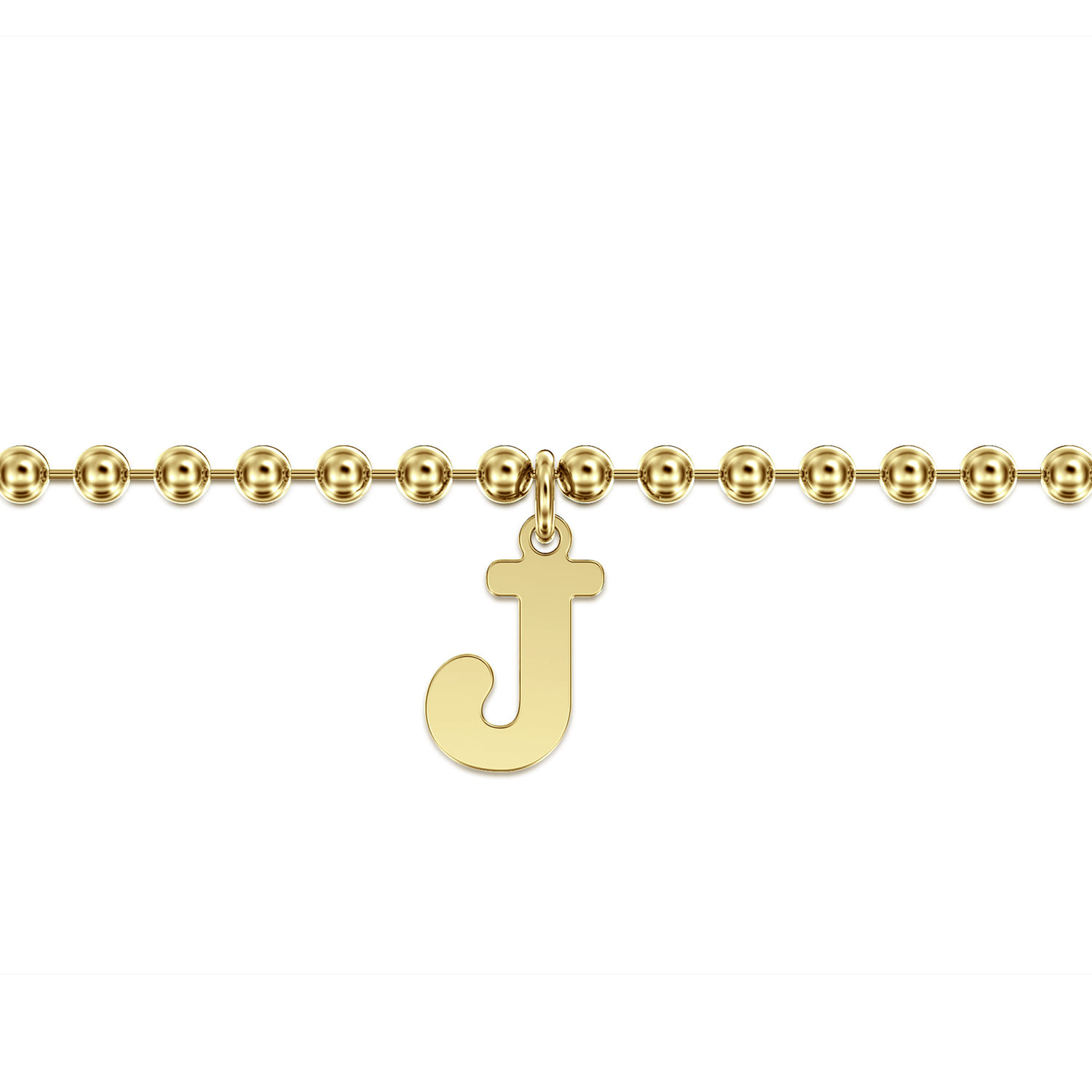 14K Yellow Gold Bujukan Initial J Bracelet - Shot 2