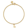 14K Yellow Gold Bujukan Initial L Bracelet