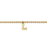 14K Yellow Gold Bujukan Initial L Bracelet