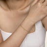 14K Yellow Gold Bujukan Initial L Bracelet