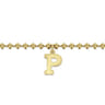 14K Yellow Gold Bujukan Initial P Bracelet