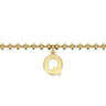 14K Yellow Gold Bujukan Initial Q Bracelet