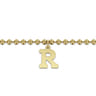 14K Yellow Gold Bujukan Initial R Bracelet