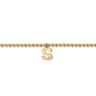 14K Yellow Gold Bujukan Initial S Bracelet