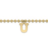 14K Yellow Gold Bujukan Initial U Bracelet