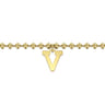 14K Yellow Gold Bujukan Initial V Bracelet