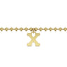 14K Yellow Gold Bujukan Initial X Bracelet